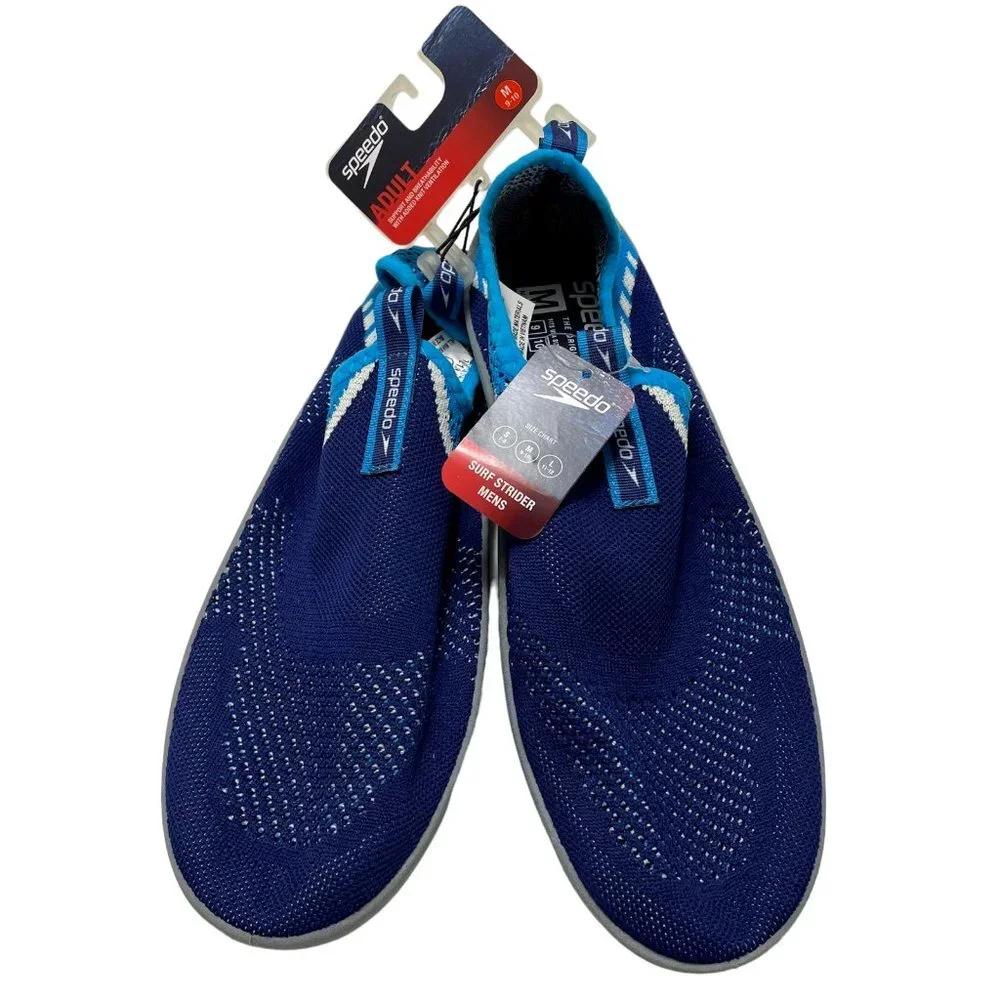 Speedo men M 9 - 10 surf strider water shoes‎ blue